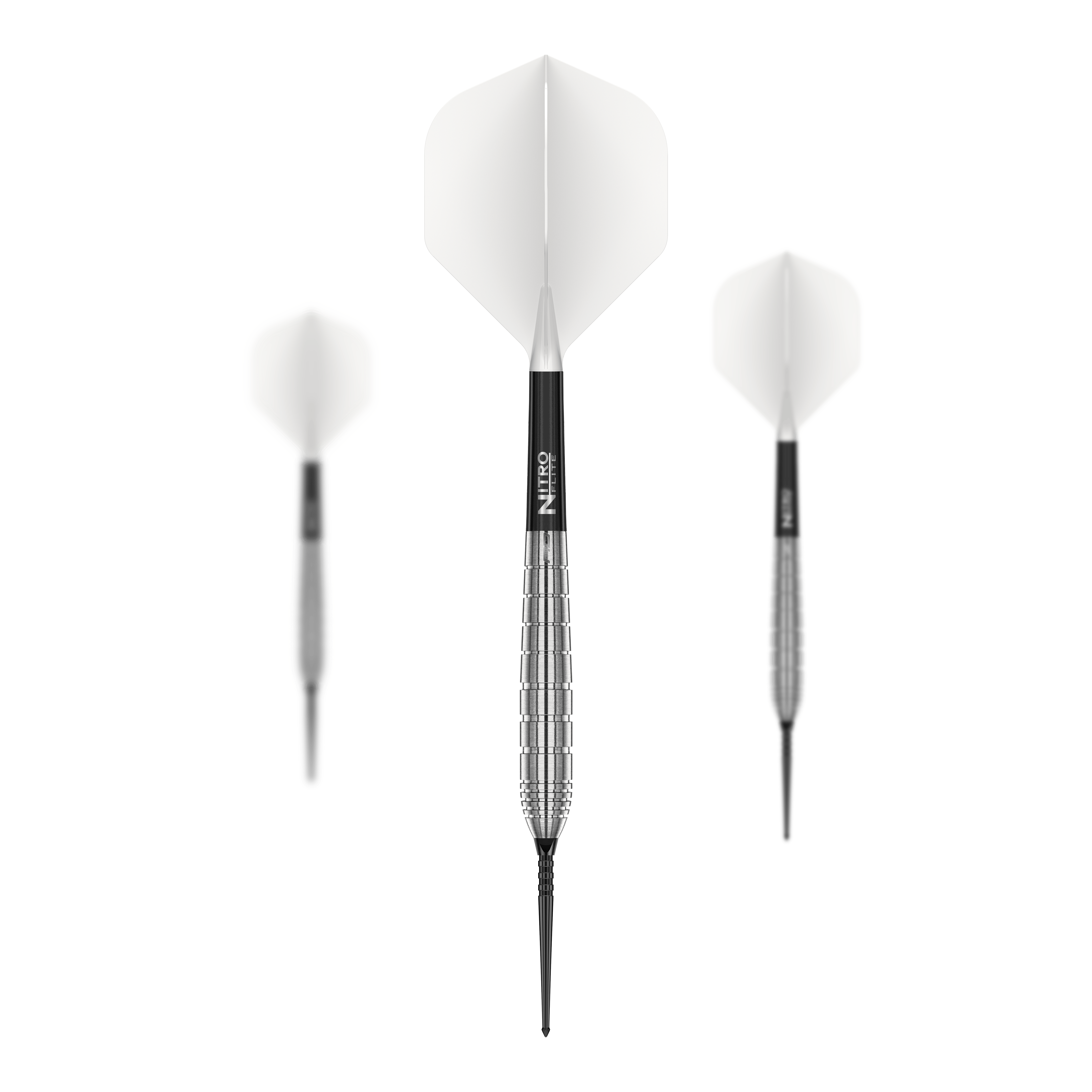Abgebildet sind die Red Dragon Luke Humphries TX1 Pioneer Switch Point Steeldarts als Set. Sie sind beliebt bei Dartspielern verschiedener Erfahrungsstufen.